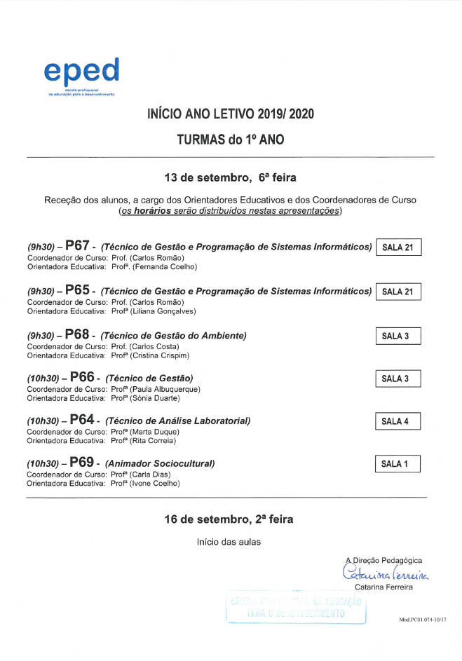 Inicio Ano Letivo - Turmas 1º ano - Informações Apresentações.png